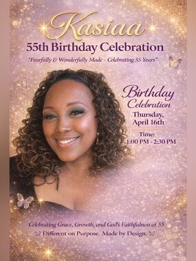 55th Birthday Celebration Invitation - Gold & Purple Sparkle